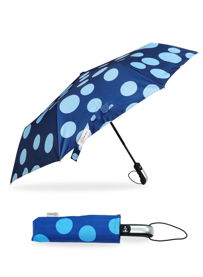Destinio Umbrella for Women -3 Fold, UV Coated, Auto Open Close- Printed Design Umberallas for Ladies, Girls and Men (Printed Dark Blue) - Image 1